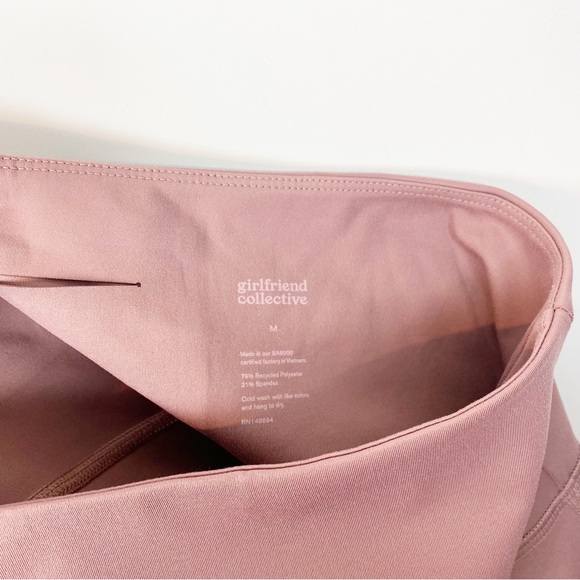 Girlfriend Collective Compressive Tight in Dusty Rose Primrose - Picture 7 of 7